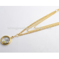 Bangkok jewelry double gold chains necklace, jean chains for men